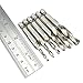Hymnorq 6-Piece Combination Tap and Drill Bit Set – High-Speed Steel, Dual Twist Flute, Integrated 1/4