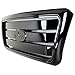 EAG Replacement Upper Grille Black Front Hood Full Grill with Emblem Clip Fit for 04-08 F-150