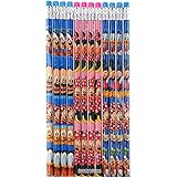 Disney Mickey And Minnie Mouse Authentic Licensed 12 Wood Pencils Pack