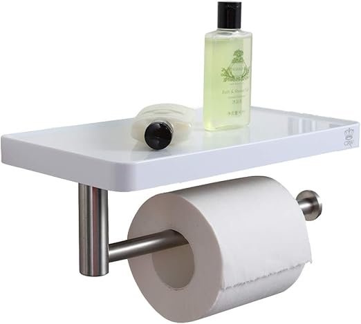 Amazon Com Crw Toilet Paper Holder With Phone Shelf 180 Swivel