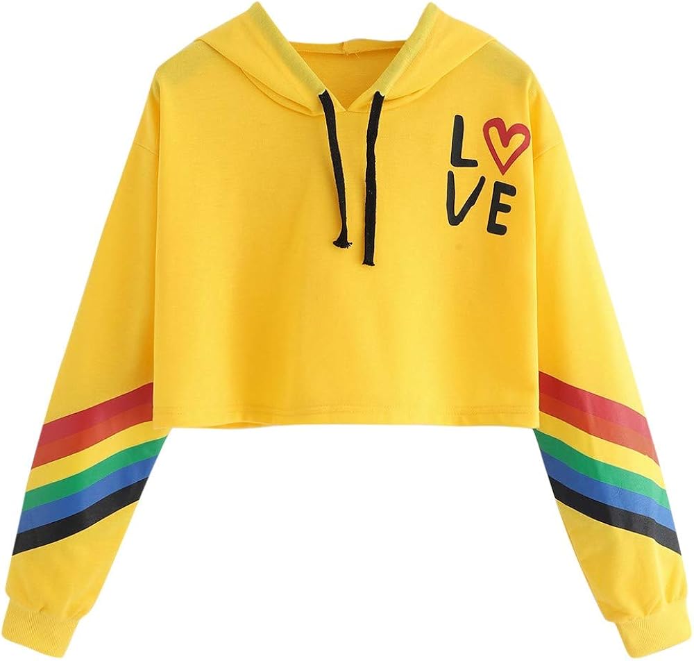 rainbow sleeve sweatshirt