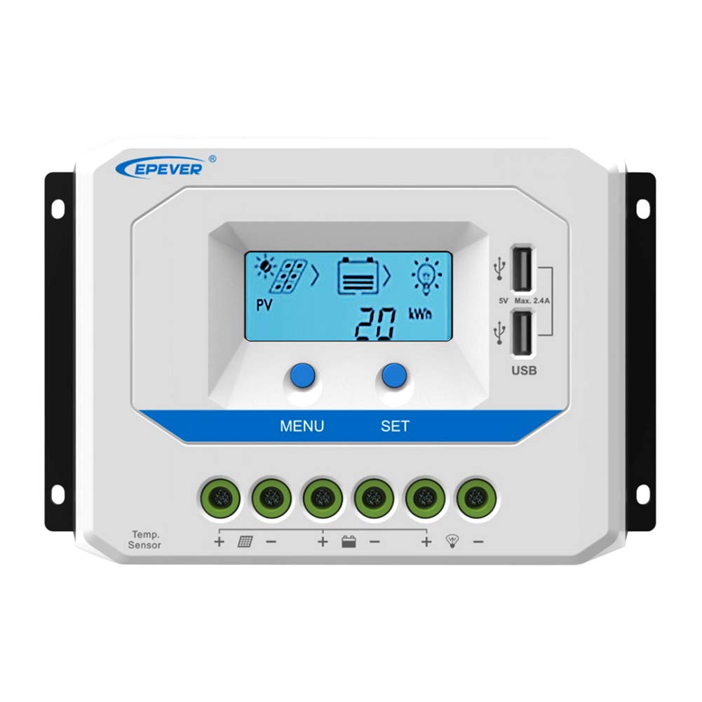EPEVER® 10A Solar Charge Controller 12V/24V Auto
