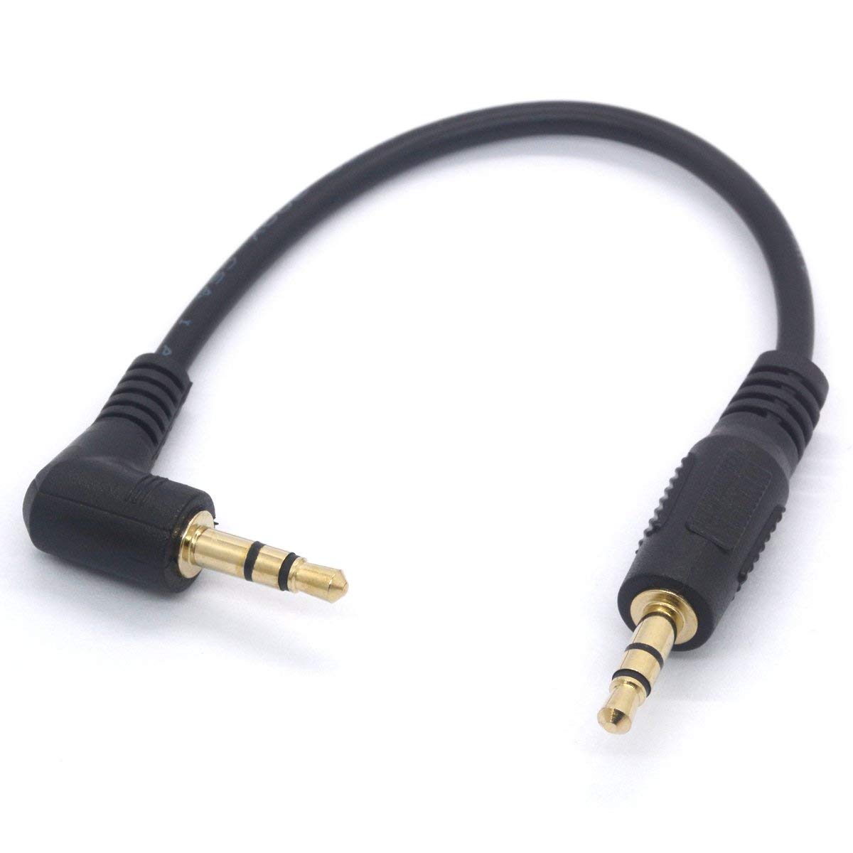 3.5mm Audio Cable 90 Degree 3.5 Male to Male Headphone Adapter Auxiliary Jack Stereo Aux Lead for Apple iPhone Car Smartphones Tablets MP3 Echo