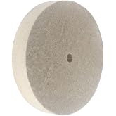JUNLIXN 8 Inch Hard Felt Buffing Wheel with 5/8" Arbor Hole | 25mm Thick Coarse Wool Felt Buffing Polishing Wheels for Aluminum, Metal, Steel, Alloy, Gemstone, Silver for Grinder