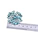 ELEGANTPARK AM Women Rhinestones Decoration Wedding Party Shoe Clips 2 Pcs Amanda Blue