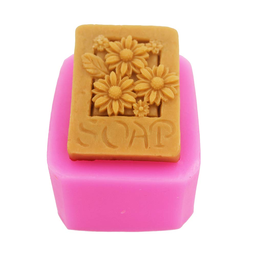 LC Flower Silicone Moulds Handmade Soap Molds Silicone Soap Mould Soap DIY Mold