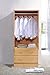 HODEDAH 2 Door Wood Wardrobe Bedroom Closet with Clothing Rod inside Cabinet and 2 Drawers for Storage, Beech