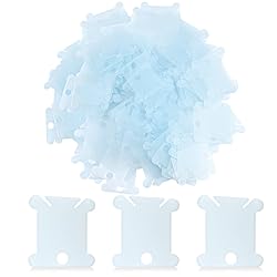 100 Pcs Plastic Floss Bobbin, Embroidery Floss