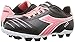 Diadora Kids' Cattura MD Jr Soccer Shoe, Black/Pink, 8.5 M US Little Kid