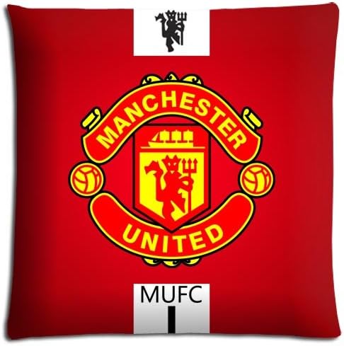 Supreme Zippered Removable Manchester United Polyester &amp; Cotton Livingroom Pillow Covers Cases 18x18 inch 45x45 cm