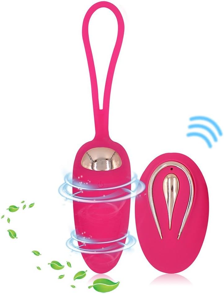 rosemaryrose Pelvic Floor Exerciser - Kegel Exercise Balls, Ben Wa Ball with Wireless Remote for Women Strengthen Bladder Control Tightening Pelvic Floor Exerciser for Beginners & Advanced