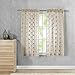 Taupe Embroidered Sheer Curtains Taupe for Living Room Curtain Set Floral Embroidery Semi Sheer Curtains for Bedroom 72 inches Long Rustic Voile Window Curtain Panels 2 Panels