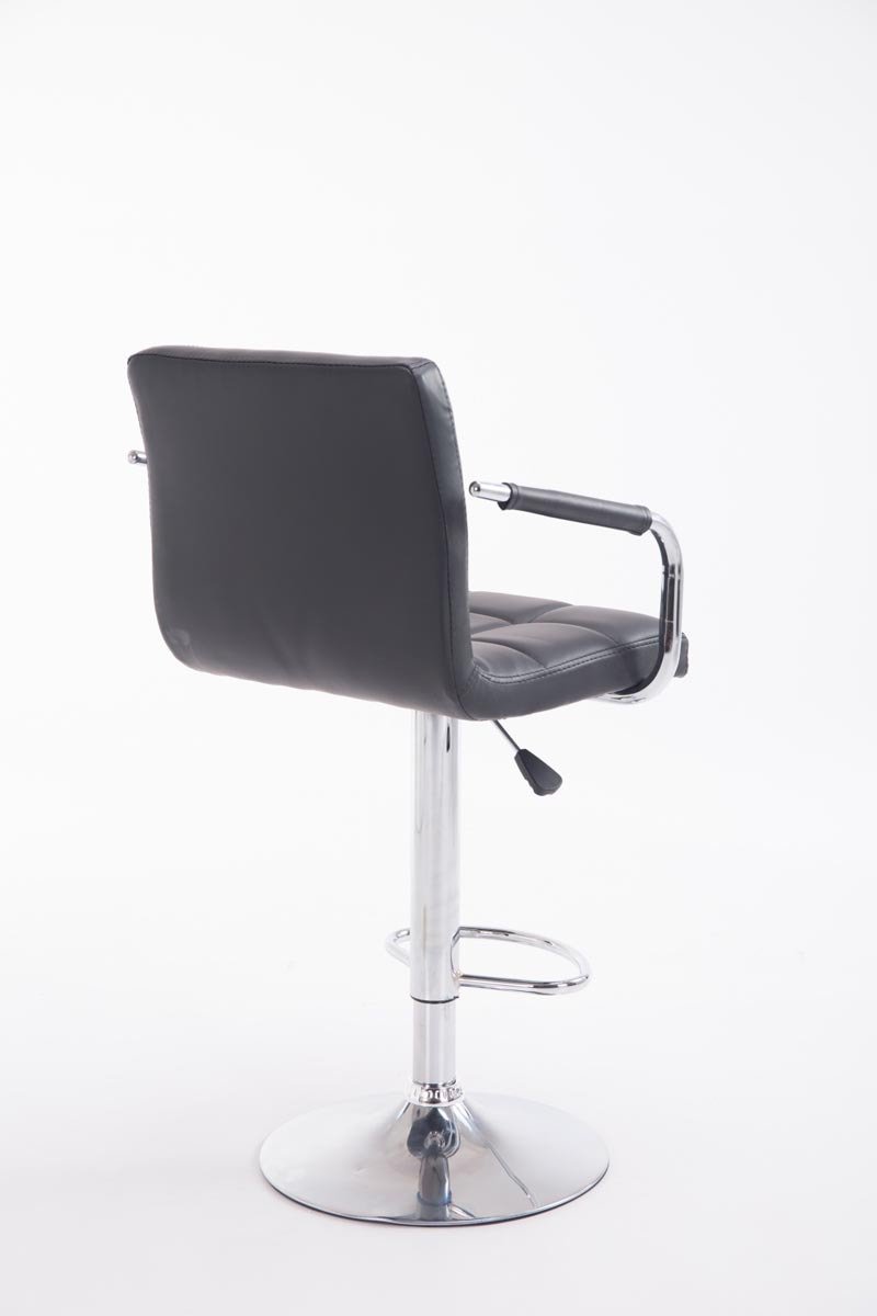 CLP Taburete Lucy V2 En Cuero PU I Taburete De Bar Regulable En Altura