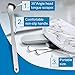 Tongue Cleaner Set for Fresh Breath - 2 Pieces Stainless Steel Tongue Scraper for Oral Hygiene Care and Cure Bad Breath with 3 Pieces Scraper Cleaning Tablet
