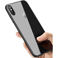 AVANA Transparente IPhone XS / X Hülle – Dünnes TPU/Silikon-Case, Kratzfest, Griffig, Kabellos Ladefähig