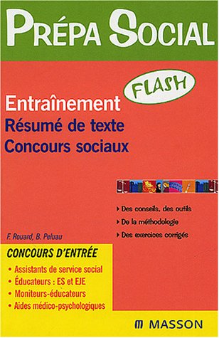 Épreuve de résumé de texte, concours sociaux