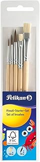 Pelikan 718163 - Pinsel Starterset (3 Haarpinsel, 2 Borstenpinsel)