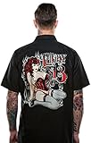 Lucky 13 Miss Fire Pinup Girl Work Shirt