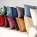 Artcest Set of 2, Cozy Solid Velvet Throw Pillow Case Decorative Couch Cushion Cover Soft Sofa Euro Sham with Zipper Hidden, 18