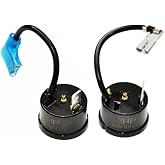 2Pcs Thermal Overload Protectors Fits Air Conditioner Compressor Universal Applicable for 3HP 2250W AC RV System Dehumidifier Overheating Protecting with Wire and Plug Sleevees