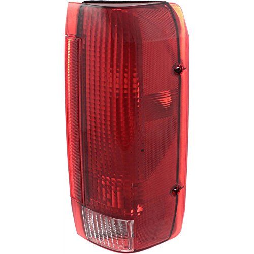 Clear and Red Lens Driver Side Tail Light For F-250 90-97