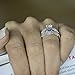 TwoBirch Sterling Silver Vintage Filigree and Milgrained Contour Ring Guard With Cubic Zirconia (0.75 ct.)