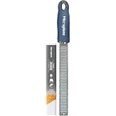 Microplane Premium Zester Grater in Denim Blue | Lemon Zester tool, Hard Cheese & Vegetable Grater | For Citrus, Parmesan Che