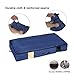 ACMETOP Ultra Large Under Bed Storage for Clothes, Blanket, Comforters, Linen, Shoes, Household Under-Bed & Closet Organizer – Durable & Reusable (2-Pack, Navy)