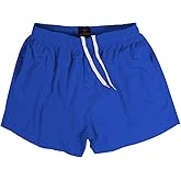 MADHERO Men Swim Trunks Short with Mesh Lining Solid Bathing Suit