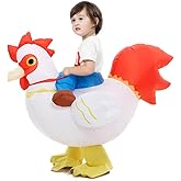 HSCTEK Toddler Inflatable Ride On Chicken Costume