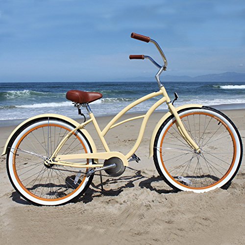 sixthreezero Women's 1Speed 26Inch Beach Cruiser Bicycle, Scholar