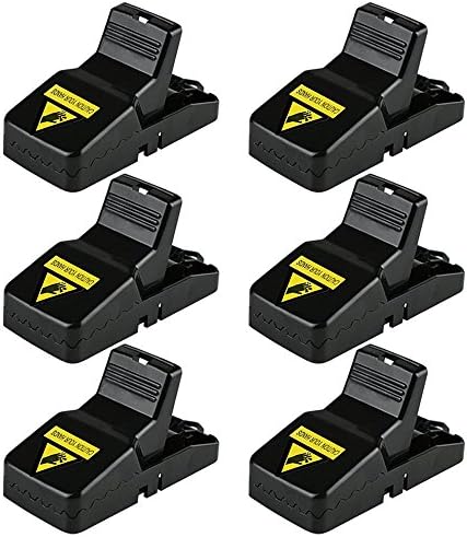 HAOZAN Mouse Trap, Rat Traps That Work, Simple Effictive Mice Catcher and Killer, Especially Perfect for Small Rodent (6 Pack New Upgraded)
