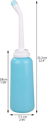 CROING Portable Bidet 2-Pack 500ml Squeeze Bottle Green Pink No Battery view 2