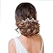 Artio Wedding Hair Pins Accessories with Rhinestones for Women and Girls 3PCS (Silver)