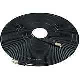 GLS Audio 100ft Mic Cable Patch Cords - XLR Male to XLR Female Black Microphone Cables - 100' Balanced Mike Snake Cord - Single