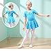 Gurcyter Athletic Leotards,Girls' Short/Long Sleeve Ballet Leotard Skirted Dance Back Bowknot Dress