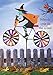 Collections Etc Halloween Witch, Colorful Wind Spinner Garden Stake