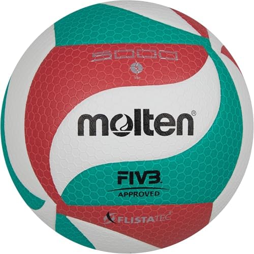 Amazon.com : Molten Flistatec Classic IV5F-3 Volleyball : Sports