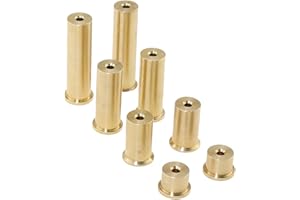 DGZZI 8PCS Golf Club Weight Head Accessory Golf Brass Plug Weight Tip Golf Weighted Spike for Use with 0.355 Inch Golf Club Head and Steel Component