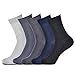 Bamboo Socks For Men and Women, Super soft Organic Cushioned, Odorless, Anti-Slip, Suitable for sensitive skin, 5 pairs in a Gift Box (Size 8-10 M/6-9 W)