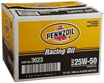 Pennzoil 3623-12PK GT Performance 25W-50 Racing Oil - 1 Quart, (Pack of 12)