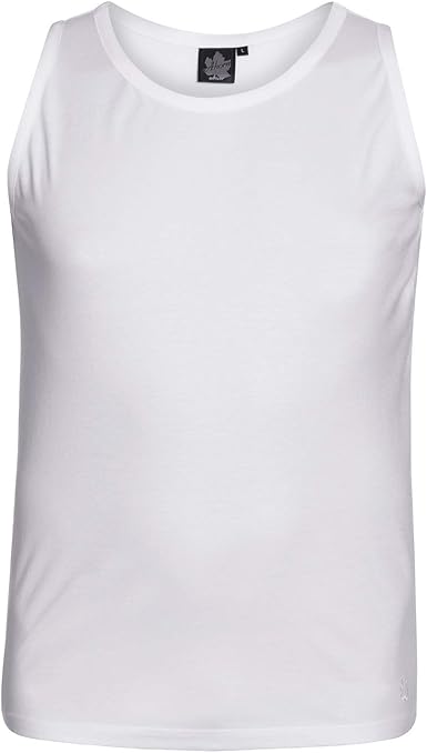 camiseta musculosa blanca