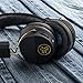 JLab Audio Studio ICON Bluetooth Wireless On-Ear Headphones | Ultra-Plush Cushions | Wireless Headphones | 13 Hour Bluetooth Playtime | 40mm Neodymium Drivers | Track Control | Microphone | Black Gold