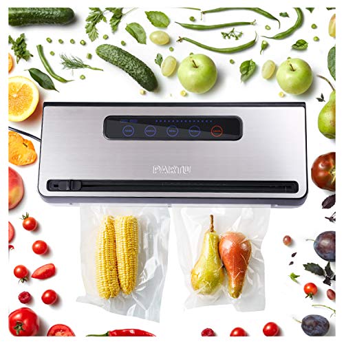 PARTU - Vacuum Sealer Dry/Moist Function For Family, Travel, Dried Fruit, Vegetables Food Vacuum Sealer With Vacuum Bag Cutter || Cable Storage Slot || Configure a Roll of Vacuum Bag - Thumbnail 5