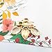 LAXPICOL Lovely Yellow Black Austrian Crystal Honeybee Insect Brooch Pin for Women Girls Gold Tone