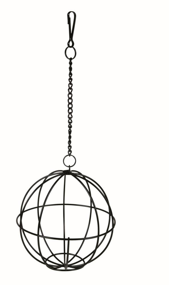 Trixie Food-Ball, 12 cm - Metal, Powder Coated, Provides Mental Stimulation for Birds