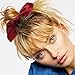 Ondder Bow Scrunchies for Hair Satin Silk Scrunchies, Hair Accessories for Women Ladies Young Women, 6 Assorted Colors Scrunchies