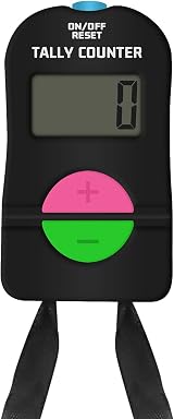 SDARMING 4-Digit Clicker Counter Add/Subtract Silent LCD Golf Score Tally