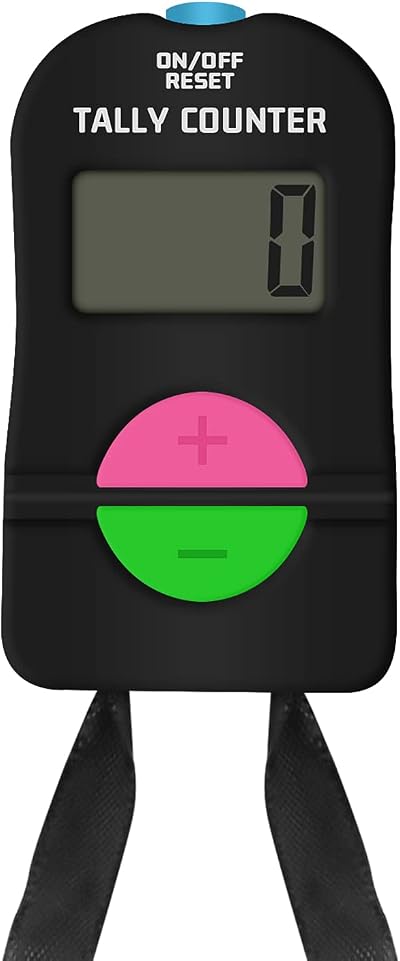 SDARMING 4-Digit Clicker Counter Add/Subtract Silent LCD Golf Score Tally
