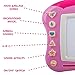 Magnetic Drawing Board for Kids - 4 Color Zone Erasable Magna Doodle Pad for Educational Sketching with Lights and Sounds - Great Gift for Boys and Girls 3+ - Pink and White